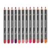 12 kleuren lip voering potlood set naakt matte lip voering hydraterende waterdichte langdurige lipstick voering professionele make-up kit