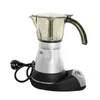 300ml portátil de café eléctrica Criador de aço inoxidável Espresso Mocha Coffee Pot Percolator Ferramentas Filtro italiano Espresso Machine