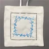 Set of 50 Home Décor Home Fragrances Sachet Bags with Hemstitched Embroidered Floral Linen Sachet 6x6-inch