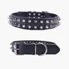 Personalized Spiked Dog Collar Large Gold Black Red Pink Pu Leather Collars For Big Dogs Pet Products Dog Collars & Leads