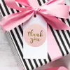 Rosa Papier-Aufkleber-Gold danken Ihnen Aufkleber Scrapbooking 500pcs für Hochzeits-Geschenk-Karten-Geschäfts Verpackung Stationery Sticker