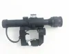 야외 사냥 SVD 4x24 PSO 유형 Riflescope 전술 레드 조명 유리 에칭 십자선 범위