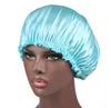 19 Kleur Selectie Effen Kleur Elastische Geplooide Kant Zijde Satijn Nachthoed Dames Hoofd Cover Slaap Caps Bonnet Haarverzorging Mode Accessoires