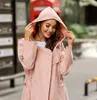 Femmes Manteau À Capuche Casual Mince Doux Solide Veste Poche À Manches Longues Hoodies Pardessus Automne Hiver Élégant Manteaux Outwear En Stock LSK1247