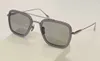 남성 파일럿 스퀘어 선글라스 금속 골드 블랙 소용돌이 브라운 그라데이션 렌즈 7806 패션 선글라스 선글라스 썬은 상자와 함께 새로운 안경