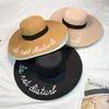 Femmes d'été à large bord ne diaturbent pas le chapeau de soleil chapeau de paille de broderie disquette pliable casquette de plage chapeau de soleil1