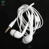 300pcs / lot iPhone Headphones Fones S6 S7 fone de ouvido Fones de ouvido J5 6 6s fone de ouvido para Jack In Ear com fio Com Mic Volume Controle 3,5 milímetros Branco