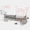 Elektrisk vätskefyllningsmaskin flaska vattenfyllningstransportör digital pump juice olivolja semi automatisk fyllmedel