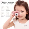 Minikamera 2 tums HD-skärm Chargable Digital Kids Cartoon Söt leksaker Utomhusfotografi Props för barnfödelsedagspresent
