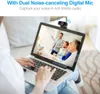 Zwart 1080p Webcam PC Laptop Desktop Web Camera met MIC voor video -oproeping online bijeenkomst gaming class conferentie