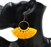 Brincos Boêmios das Mulheres Long Tassel Frango Dangle Gancho Brinco Eardrop Eardnico Jóias Presente 12Pairs Epacket Free Ship