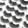 قلد المنك مربع eyelashes1 من 20 مجموعات من 3D الرموش الصناعية لينة الطبيعية سميكة وهمية رمش 3D رموش رمش المنك كاذبة