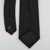 首のティースメンズスーツデザインブラックブルーネクタイレッド/シルバーペイズリーネクタイスキニー6cmドレスシャツの結婚式cravat gravatas1