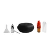 Snuif Set Zak Inclusief Glas Snuff Sniffer Snorter Dispenser + Glazen Pil Fles + Plastic Trechter + Snuifpot Met Lepel