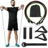 11 pièces/ensemble bandes de résistance de remise en forme Tubes Yoga Pu corde Sport Fitness gomme entraînement bandes d'exercice Gym Sport expanseur en caoutchouc FY70077279965