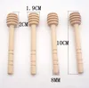 Bâton de miel en bois Barre de brassage de miel Poignée de mélange Pot Cuillère Distribution Miel Cuillère en bois Outils Party Supply Dippers Accessoires de cuisine LSK1141