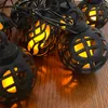Lámparas de luz de cadena de llama solar 8 Cadenas de bombillas globales Decoración de jardín colgante Linterna Efecto de iluminación al aire libre