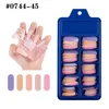 100Pcs Mixed Candy Colors Long Ballerina Fake Nails Coffin Press on False Nail Art Tips Full Cover ABS Nail Decorations Manicure