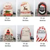 Christmas Gift Tassen 50 * 70 cm Zware canvas Trekkoord 26 Stijl Santa Claus Sack Bag voor kinderen