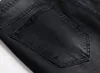 Мужские джинсы мужские High Street плиссированные тонкие эластичные длинные джинсовые черные брюки в стиле хип-хоп карандаш для мужчин