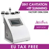 Professionell 5In1 40K Cavitation RF Radiofrekvens Vakuum bipolär Tripolar Laser Slim Salon Spa Avlägsnande Hud Liften Photon Machine med CE