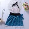 Meninas Bebê Dos Desenhos Animados Princesa Vestido Verão Raposa Vest Vestidos Crianças Animais Vestido Bordado Crianças Floral Bowk Backless Halter Vestidos S600