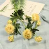 Falso Long Baunilla Chrysanthemum (4 stems / peça) 29.13 "Simulação de comprimento Melaleuca Daisy para casamento Home Flores Artificiais