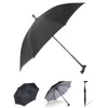 여성 남성 맑은 비오는 우산 목발 안티 슬립 노인 우산 긴 손잡이 선물 UV 보호 방풍 우산 파라과