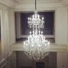 Hotel grande lampada di cristallo lampada a candela di lusso lampadario per scale Vetrina lampadari per camera da letto lampadario per tromba delle scale duplex Apparecchio di illuminazione