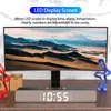 Ayna Ekran TV Ses Bar Çift Çalar Saat AUX USB Kablolu Kablosuz Bluetooth Hoparlör Ev Sineması Surround Soundbar PC TV1 için