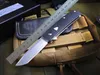 Promozione Coltello pieghevole Butterfly 601 Flipper D2 Stone Wash Tanto Blade CNC Black G10 + Manico in lamiera di acciaio inossidabile Strumenti EDC