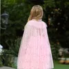 JOUR ENFANTS039S Vêtements de châle Filles Frozen Love Princess Aisha Gauze Cloak7028927
