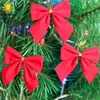 السنة الجديدة الديكور 12 قطع جميلة القوس عيد الميلاد زخرفة شجرة عيد الميلاد شنقا الديكور مهرجان حزب المنزل bowknots baubles
