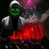 Maschera a led illuminazione del partito Neon Cosplay Costume Strumenti Horror Glowing Dance Masks per Halloween