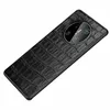 Per Huawei Mate 40 Pro Case Alligator Stampa adesivo protettivo Protettivo Back Cover Cover in pelle vera per Huawei Mate 403452156