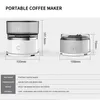 Портативный аккумулятор Coffee Machine Электрическая автоматическая кофемашина рукой капельницы кофеварка машины ABS материал компаньонный боб