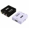 AV2HDMI 1080P HDTV فيديو قشارة محول HDMI2AV موصلات صغيرة صندوق تحويل CVBS L / R RCA إلى HDMI لأجهزة Xbox 360 PS3 PC360 يدعم NTSC PAL مع عبوة البيع بالتجزئة