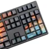 Tangentbord Dye Sub Keycap Set Tjock PBT Plast för ANSI 104 Mekanisk Keyboard Cherry 3494 3000 87 TKL Poker