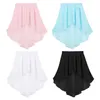 Stage Wear ChicTry Kids Teens Elastic Waistband High-Low Ballet Tutu Chiffon Skirt Children Girls Latin Jazz Lyrical Dance Costume235x