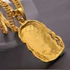 Pendant Necklaces Gold Color Jesus Big Penddant Necklace For Men Women Jewelry Chain Length Hip Hop12502