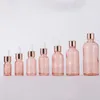 Custom Tom Essential Oil Bottle 5ml 10ml 15ml 30ml 50ml 100ml Rose Gold Glass Dropper Flaskor Partihandel från Factory