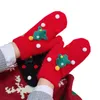 Мода женщины женские перчатки мягкие рождественские плюшевые зимние ветрозащитные ручные наручные варежки черный розовый красный белый1