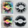 25mm 27mm 3d Mink Eyelash Falso cílio falso Curl 5d Mink Eyleshes grossa dramática dramática Big Eyelash Makeup2821956