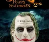 Halloween Jokers Masken Party Kostüm Prop Horror Maske Halloween Dekoration fehlen schwarze Cosplay -Requisiten für Erwachsene Escape Dress Up Mascaras