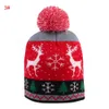Cappello di Natale in lana per maglieria inverno caldo per bambini cappello di Natale per bambini cappello di pelliccia di cartone animato per bambini cappelli lavorati a maglia all'aperto regalo di favore per feste