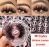 25mm wimpers 3D nertsen valse wimpers dramatische lange dikke kruis wimpers 100% echte nertsen wimpers handgemaakte 20 stijlen oog make-up maquiagem DHL