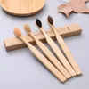 Bamboo Charcoal Toothbrush Eco- Friendly Soft-bristle Tooth Brush Portable Oral Hygiene Cleaning Teeth Whitening Tools VT1601