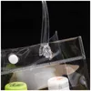 Bolsos de PVC Bolsa de regalo Cosméticos de maquillaje Empaquetado universal Bolsas de botón transparente de plástico 6 tamaños para elegir WB2647