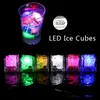 Flash LED Cubos de Gelo Luz Luz Activated Water-ativado LED Luminous Ice Cube Luzes Brilhantes Indução Casamento Aniversário Barras Bebidas Decoração BH3703 DBC
