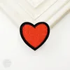 Coeur (taille: 4.0x4.2cm) insignes en tissu réparer décorer Patch jean sac chapeau vêtements vêtements couture décoration appliques insigne patchs